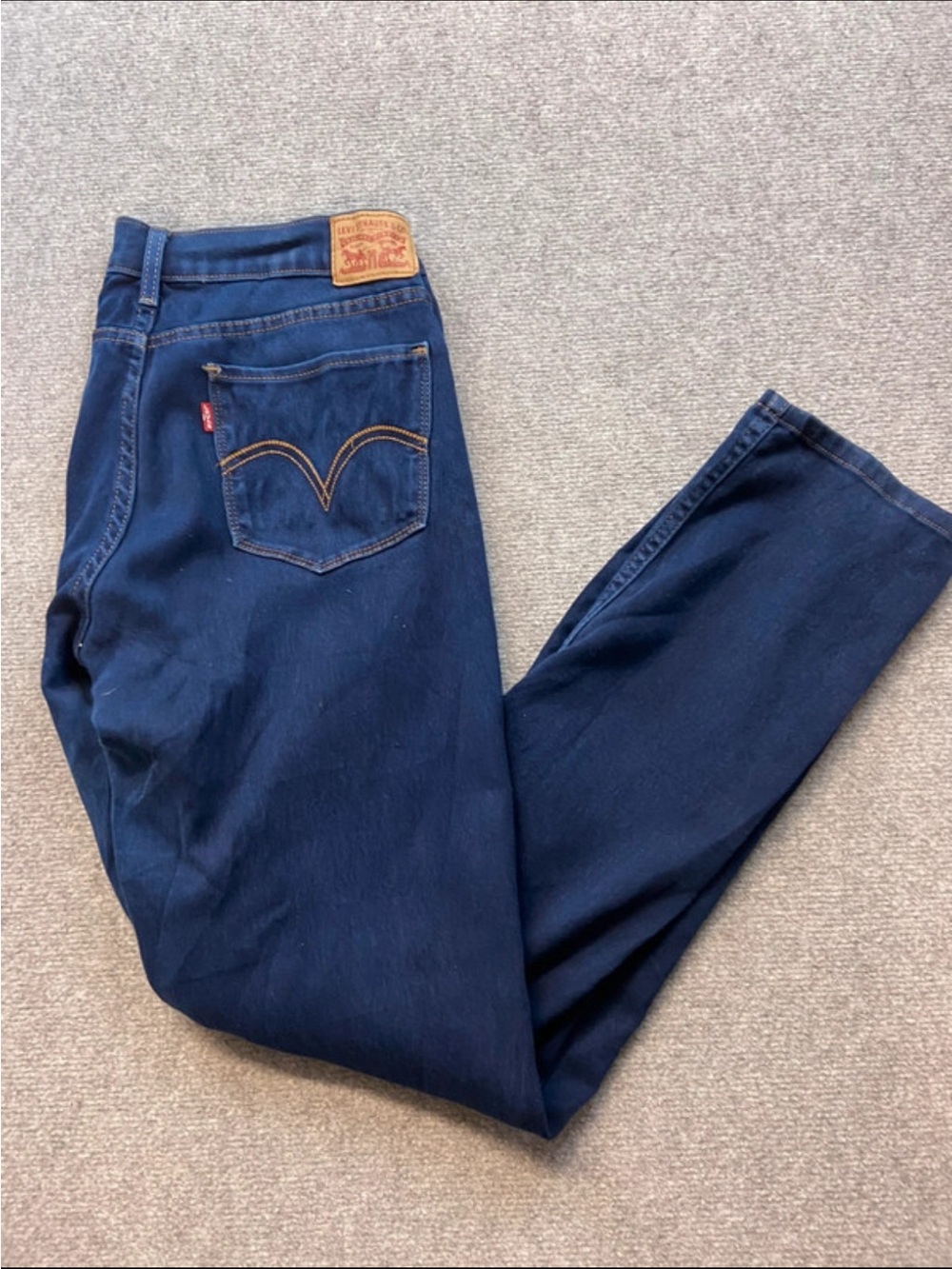 Levi's Men's Navy Blue Straight-Leg Jeans